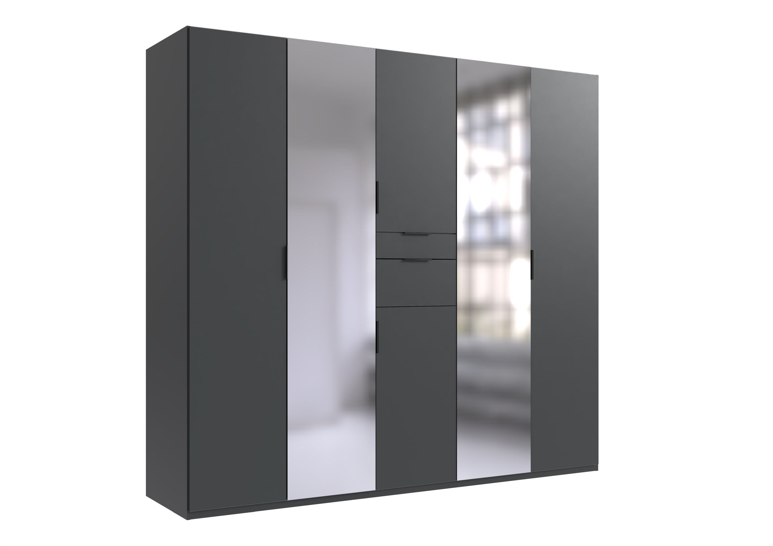 Wimex - Kleerkast Moldau - D51244 - Grafiet - 225x208x58cm