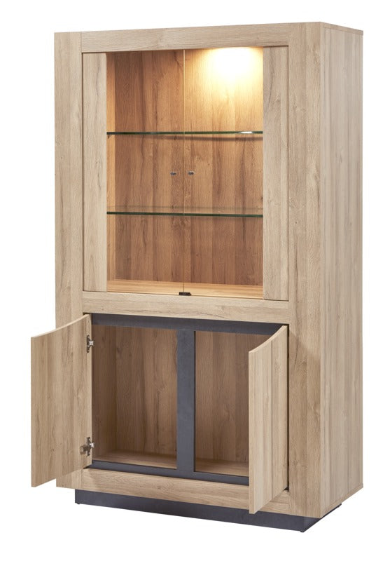 GBO - Vitrine Nelson - Chêne français - 108x181x48 cm