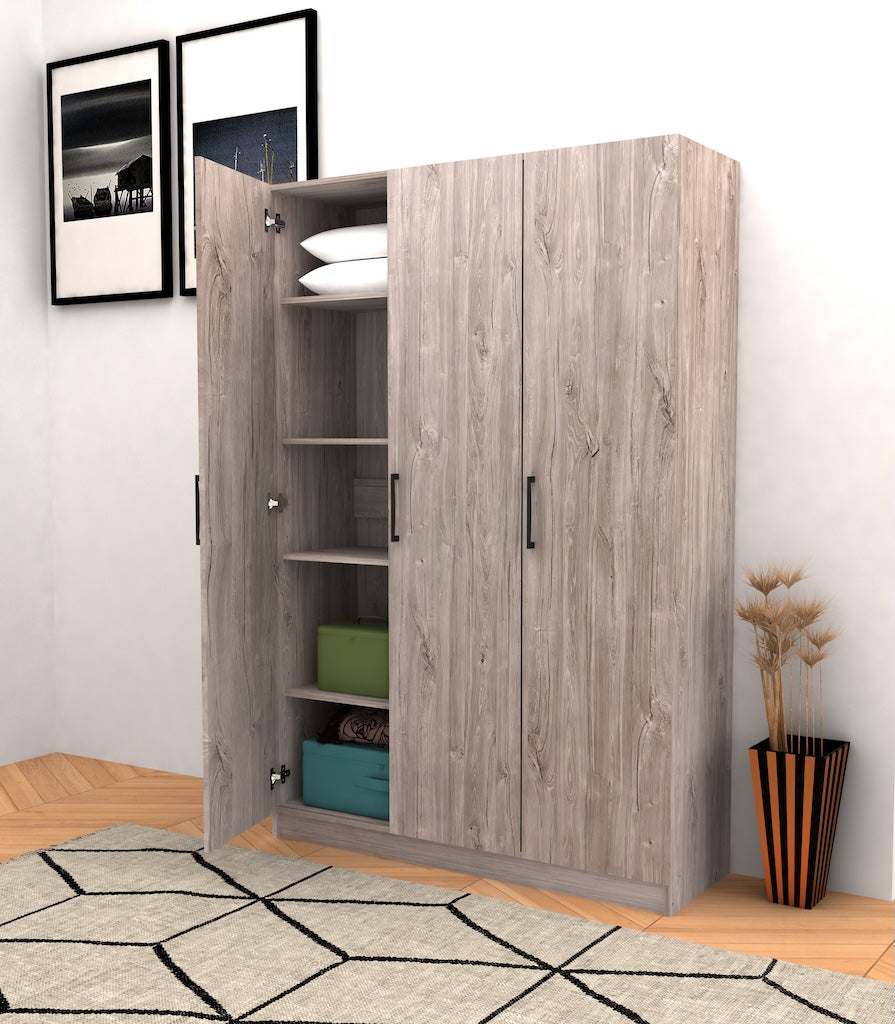 TYC - New Grey Oak 120 Bergkast - New Grey Oak - 120x180x40cm