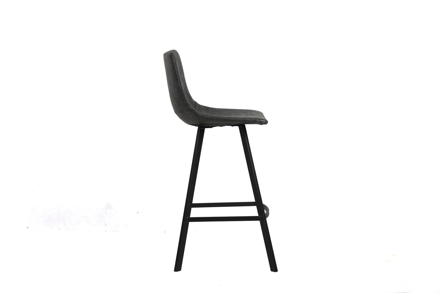 Rousseau - Barstoel Ozan PU Zwart - 98x45x49 cm