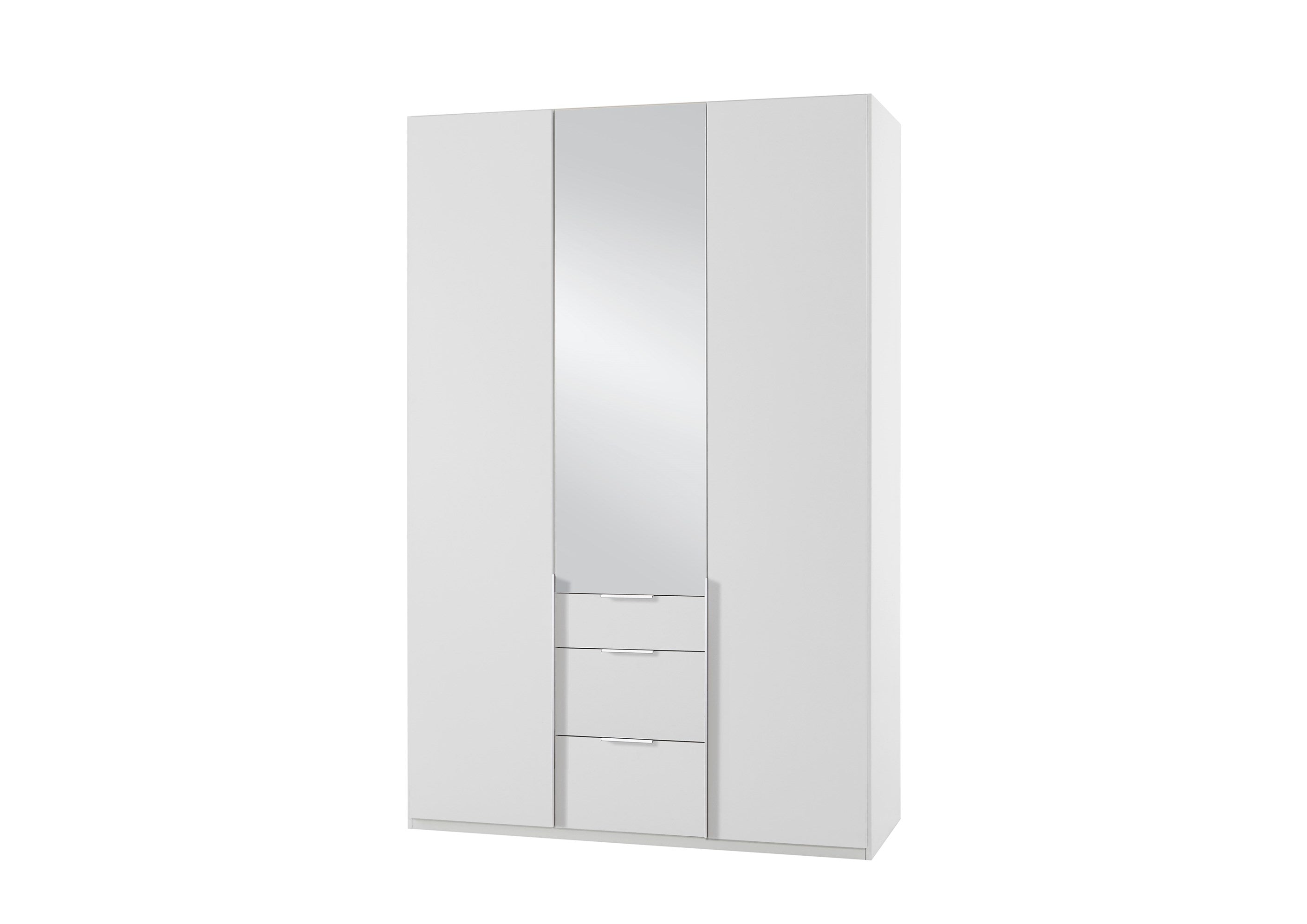 Wimex - Armoire New York A - P01504 - Blanc - 135x208x58cm