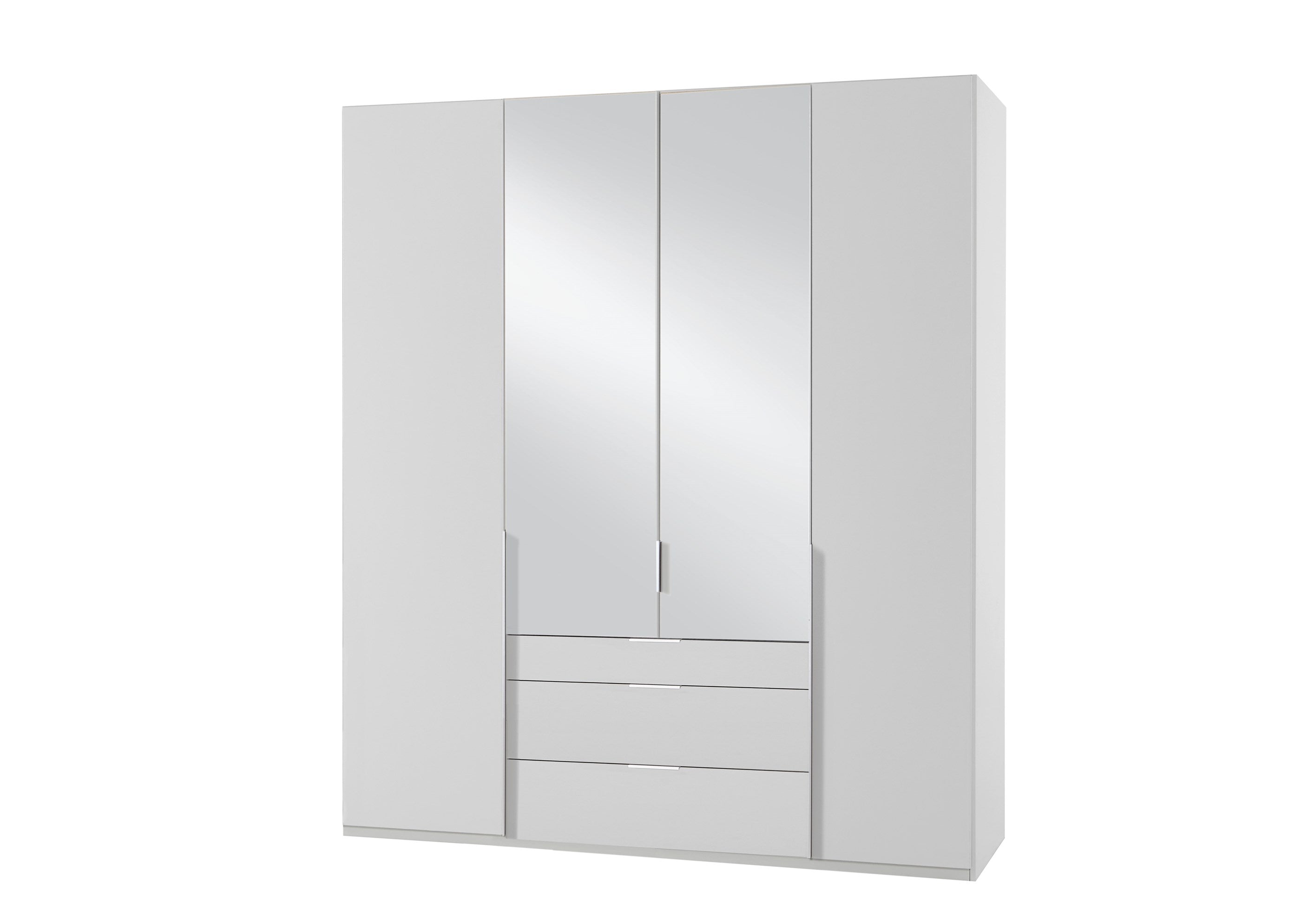 Wimex - Armoire New York A - P01413 - Blanc - 180x236x58cm