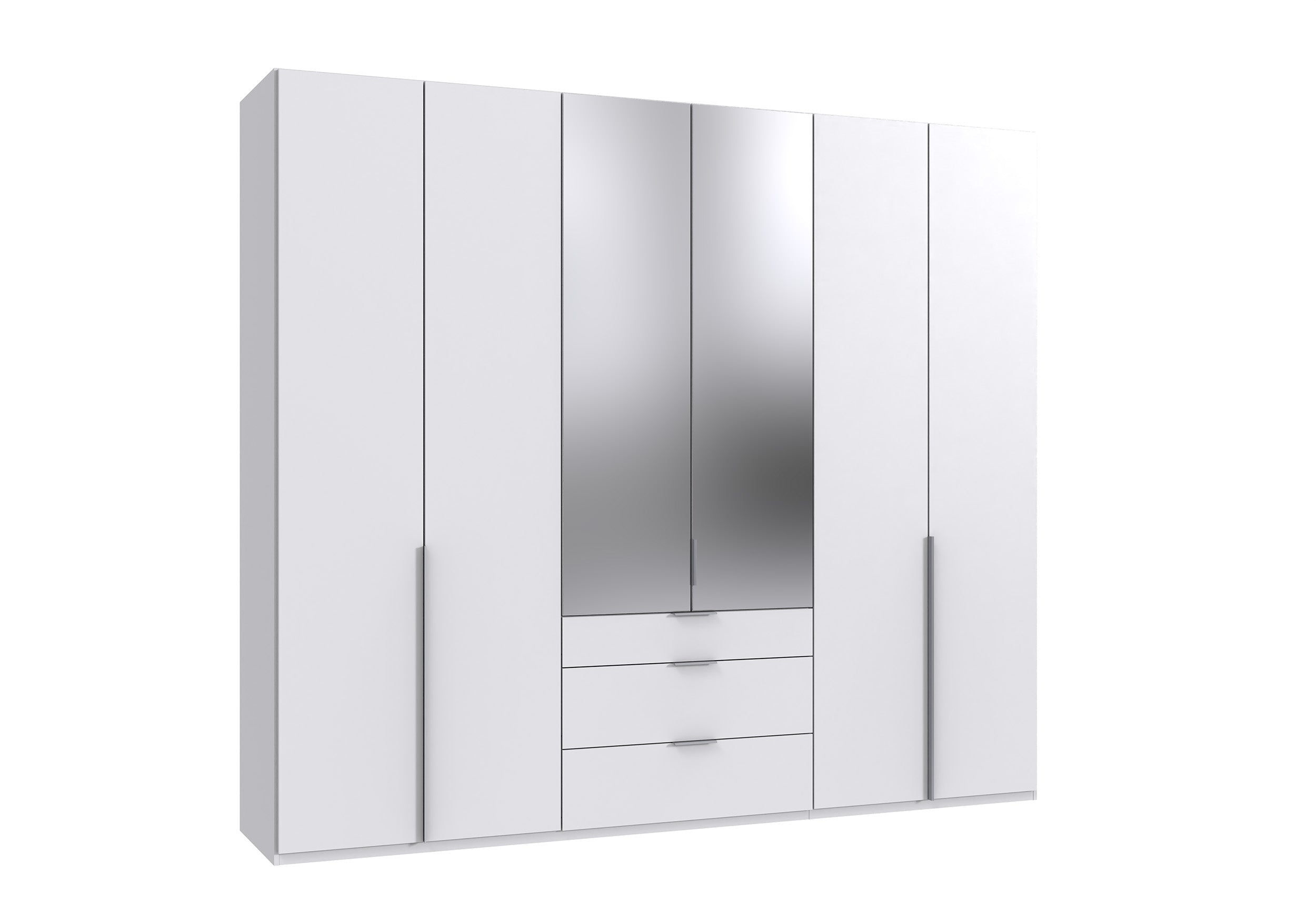 Wimex - Armoire New York A - P01508 - Blanc - 270x208x58cm