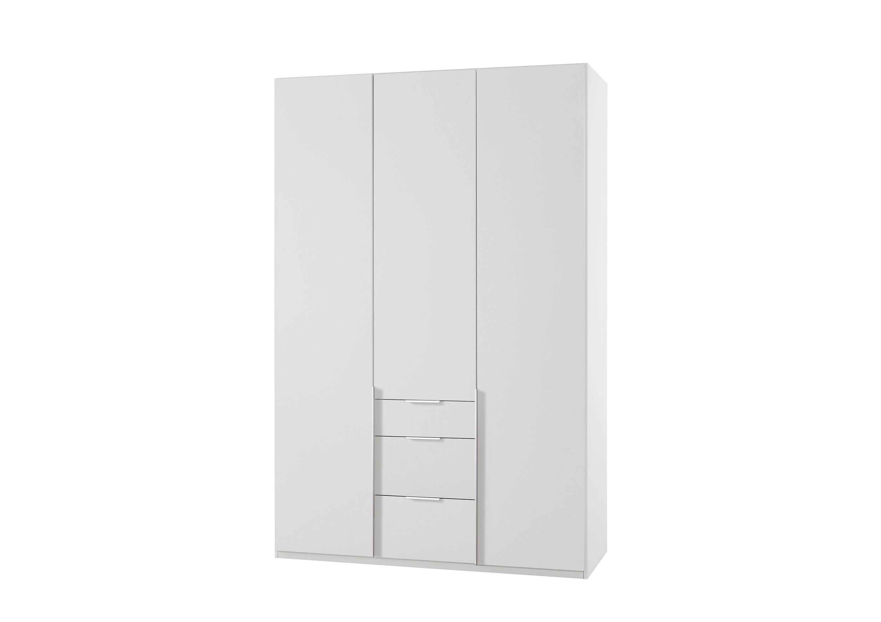 Wimex - Armoire New York A - P01417 - Blanc - 135x236x58cm