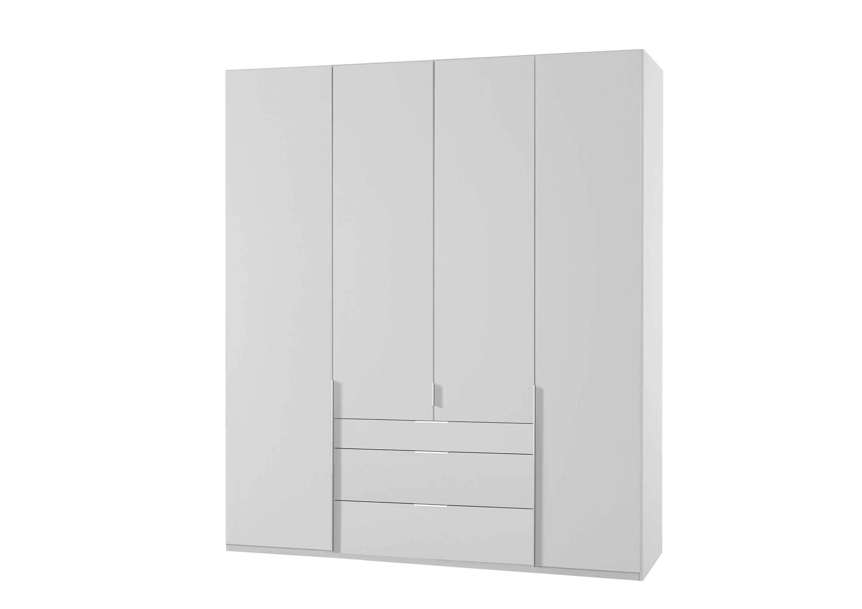 Wimex - Armoire New York A - P01418 - Blanc - 180x236x58cm