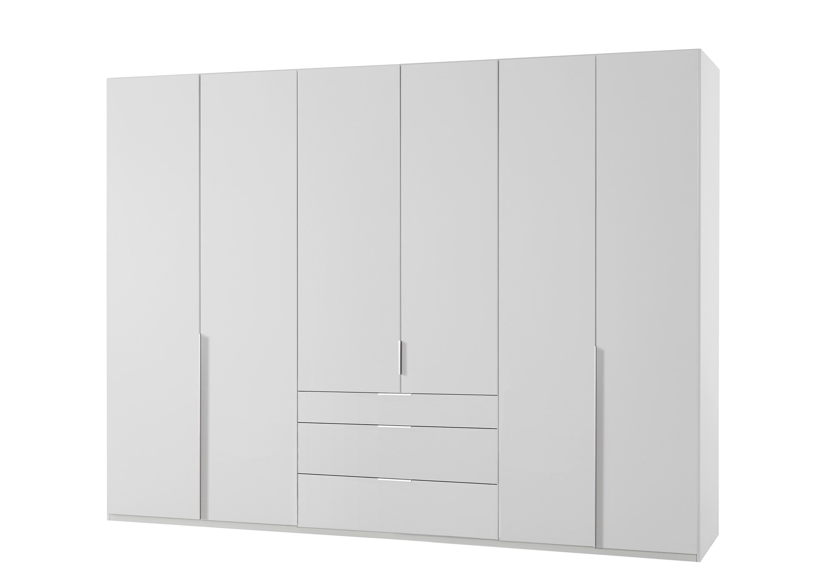 Wimex - Armoire New York A - P01420 - Blanc - 270x236x58cm