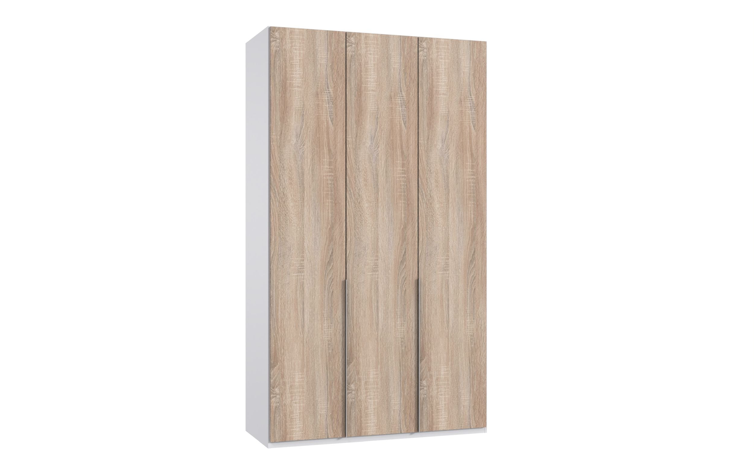 Wimex - Kleerkast New York A - P02502 - Ruwe Eik/Wit - 135x208x58cm