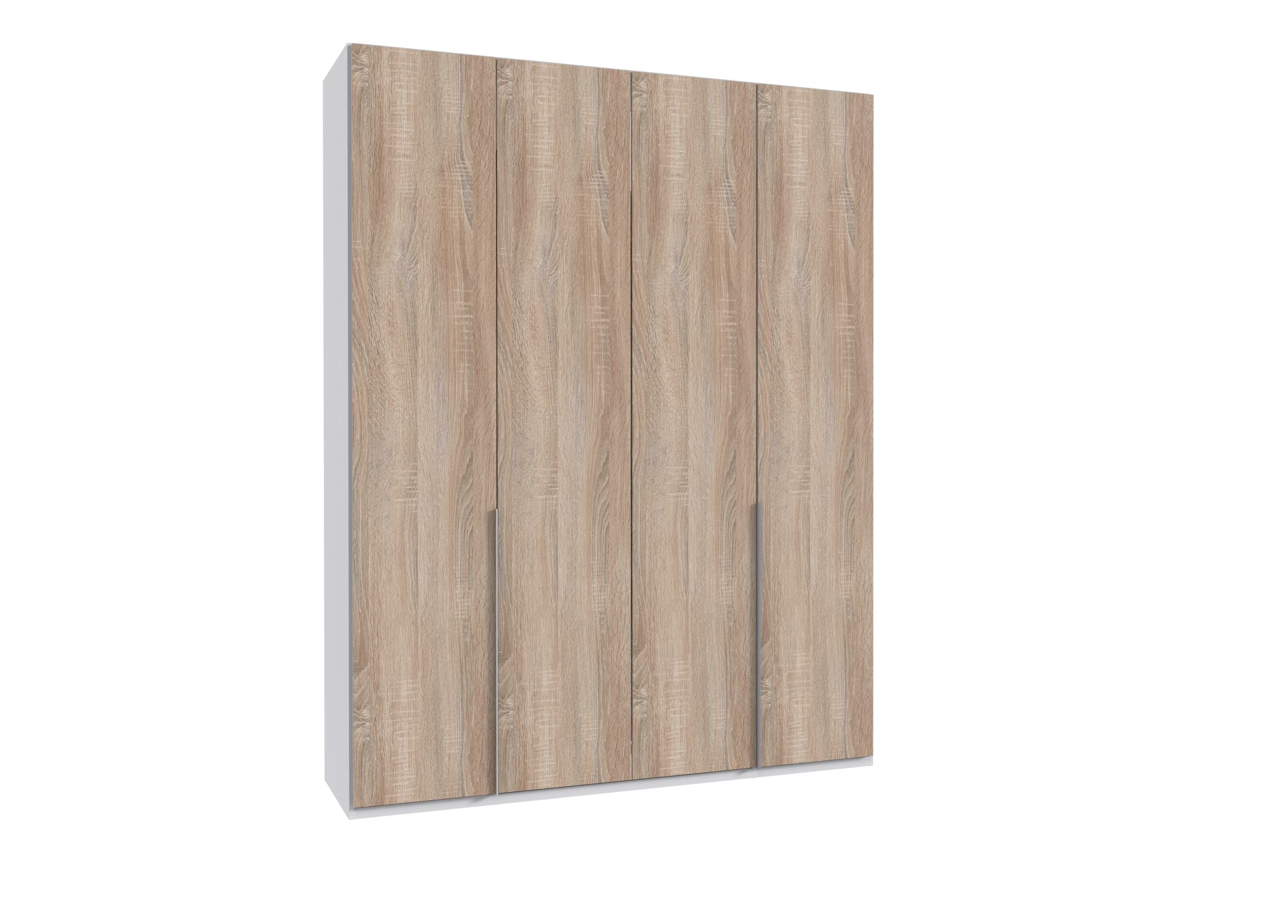 Wimex - Kleerkast New York A - P02577 - Ruwe Eik/Wit - 180x208x58cm
