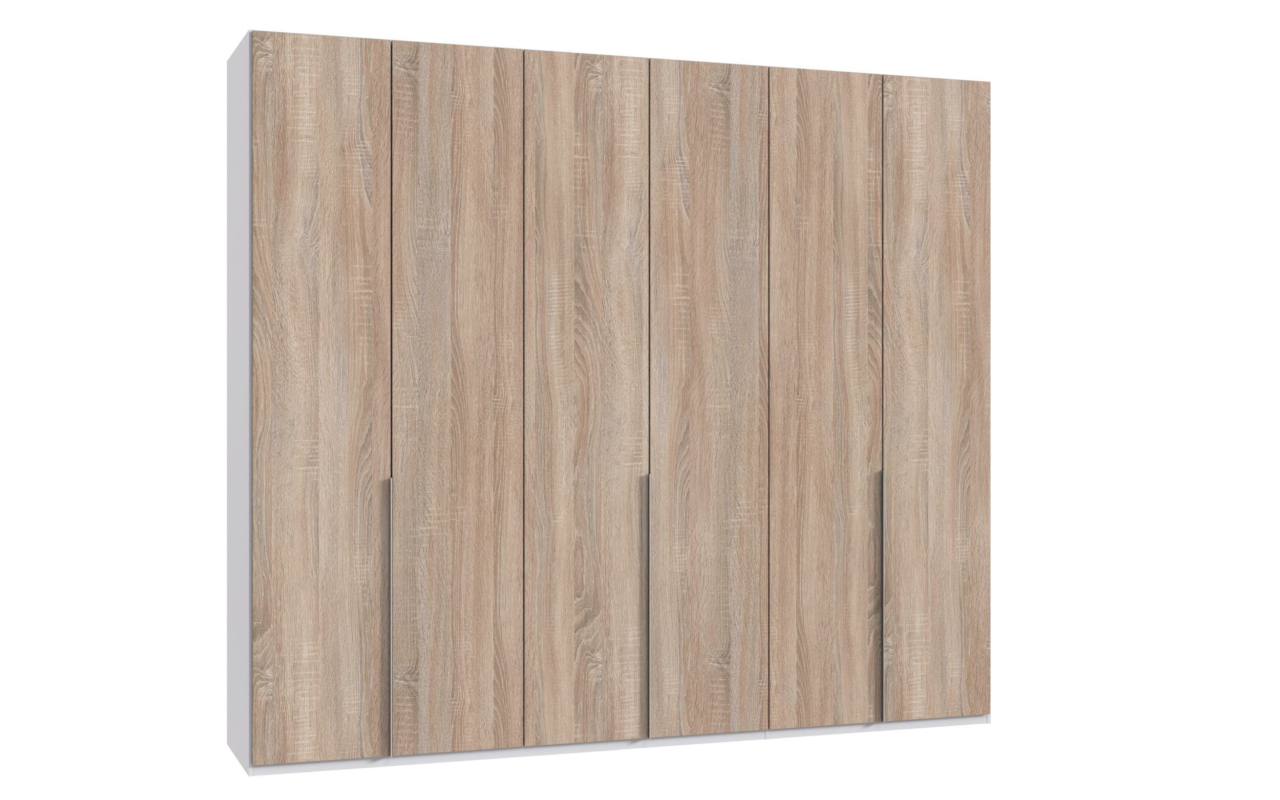 Wimex - Armoire New York A - P02578 - Chêne brut/Blanc - 270x208x58cm