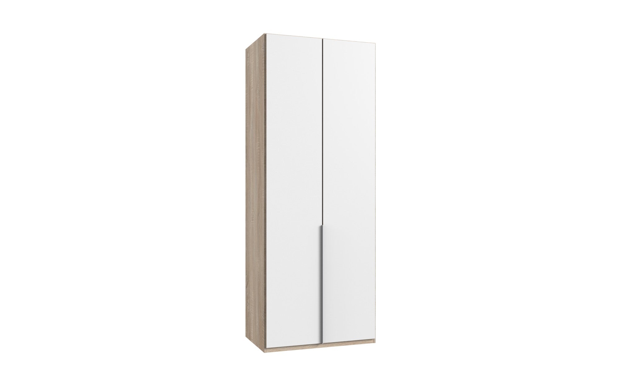 Wimex - Armoire New York A - P07383 - Blanc/Chêne - 90x236x40cm