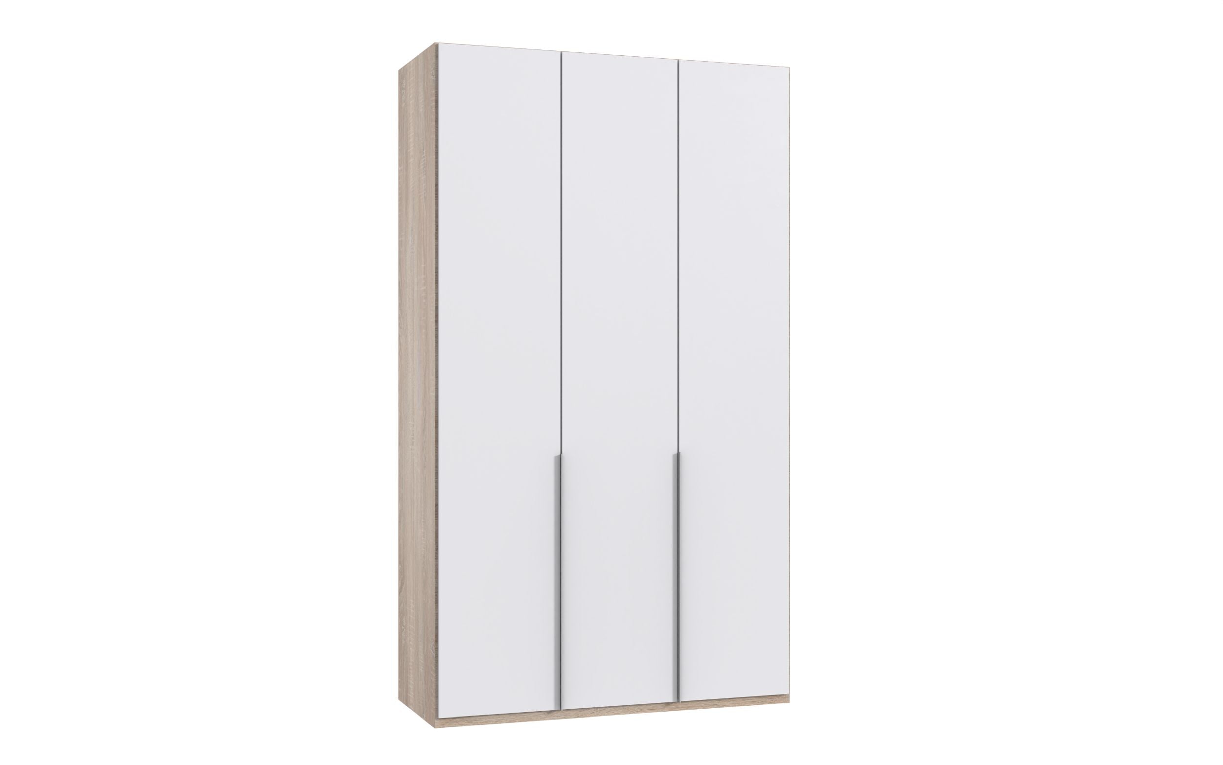 Wimex - Armoire New York A - P07402 - Blanc/Chêne - 135x236x58cm