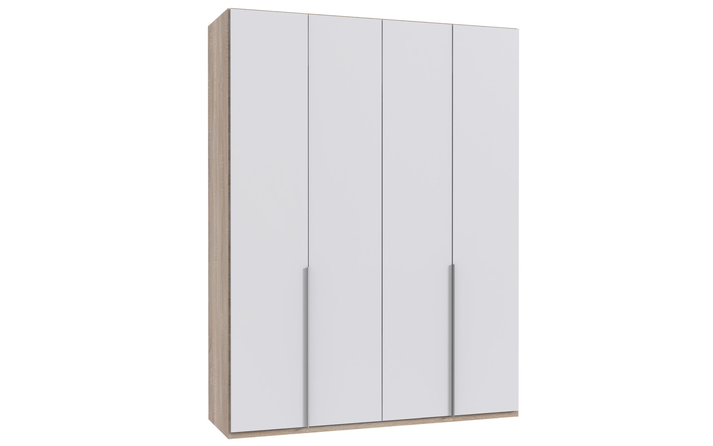 Wimex - Armoire New York A - P07403 - Blanc/Chêne - 180x236x58cm