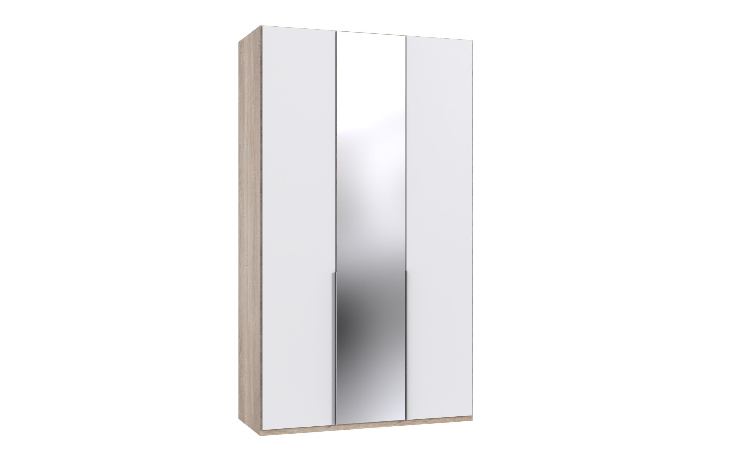 Wimex - Armoire New York A - P07565 - Blanc/Chêne - 135x208x58cm