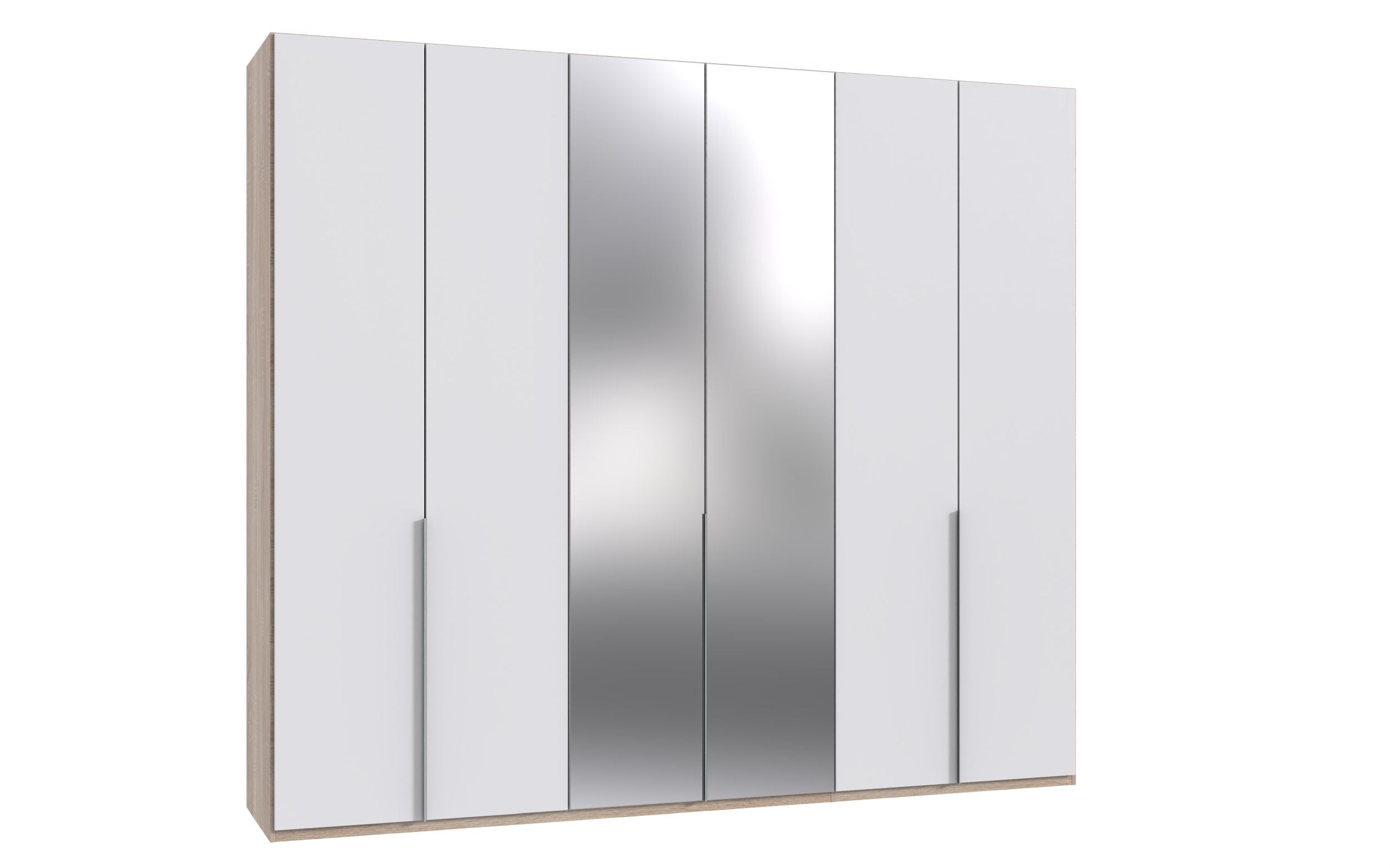 Wimex - Armoire New York A - P07411 - Blanc/Chêne - 270 x 236 x 58 cm