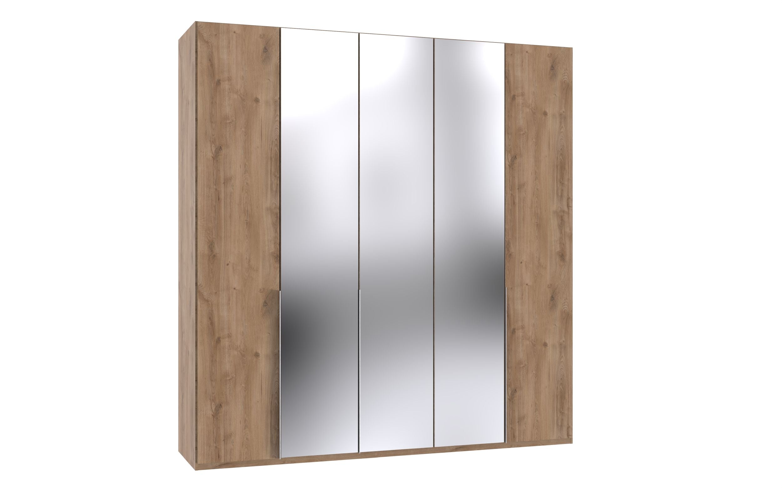 Wimex - Armoire New York A - P28410 - Planches de chêne - 225x236x58cm
