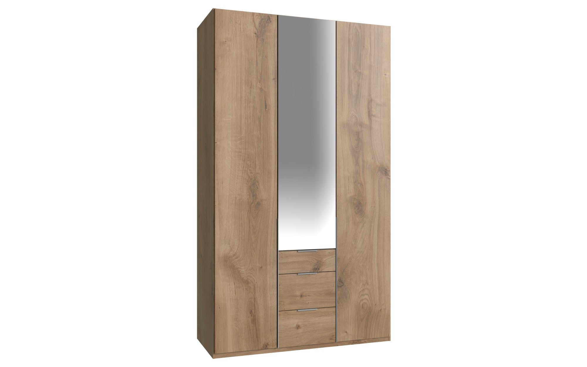 Wimex - Armoire New York A - P28504 - Planches de chêne - 135x208x58cm