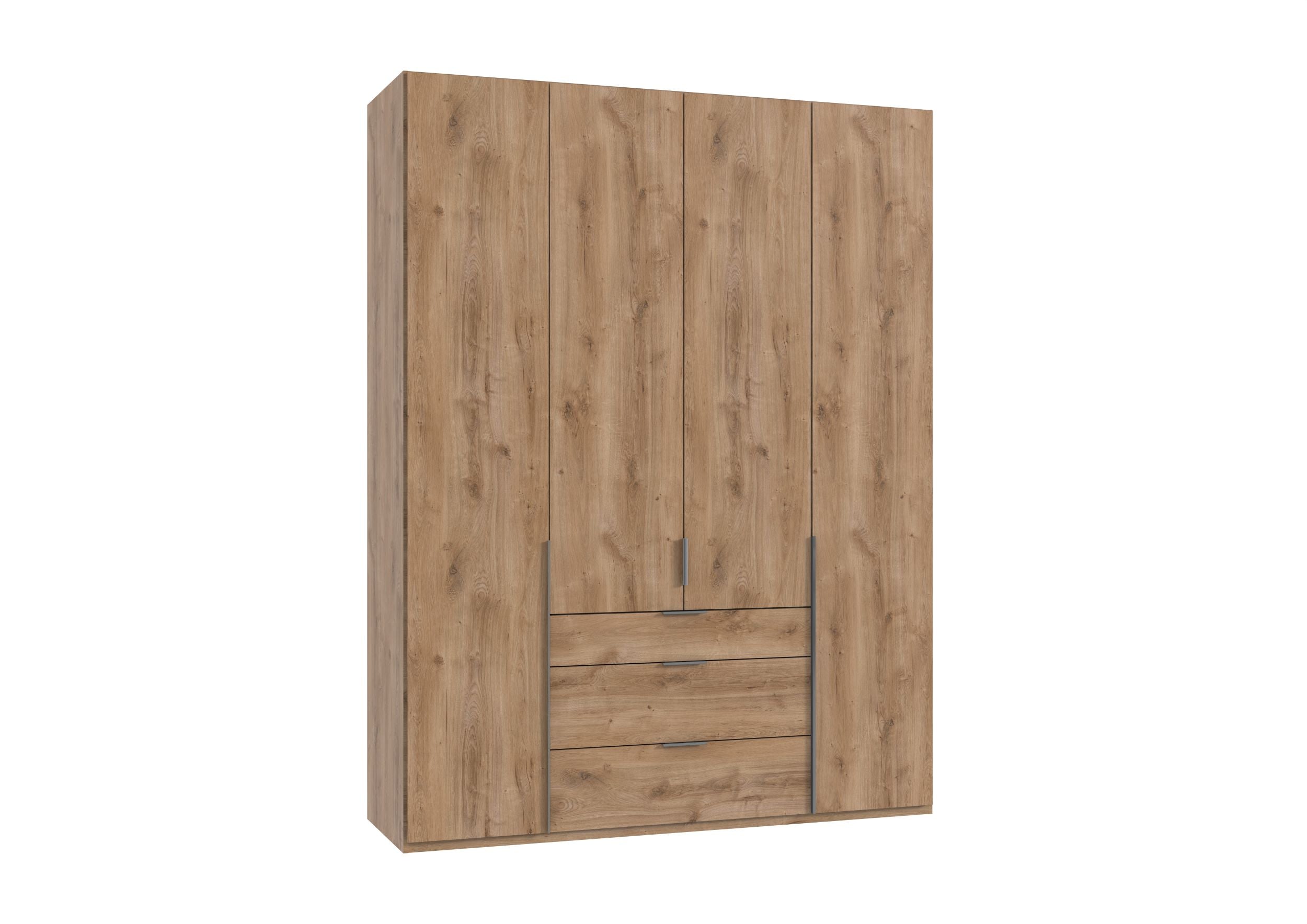 Wimex - Armoire New York A - P28418 - Planches de chêne - 180x236x58cm
