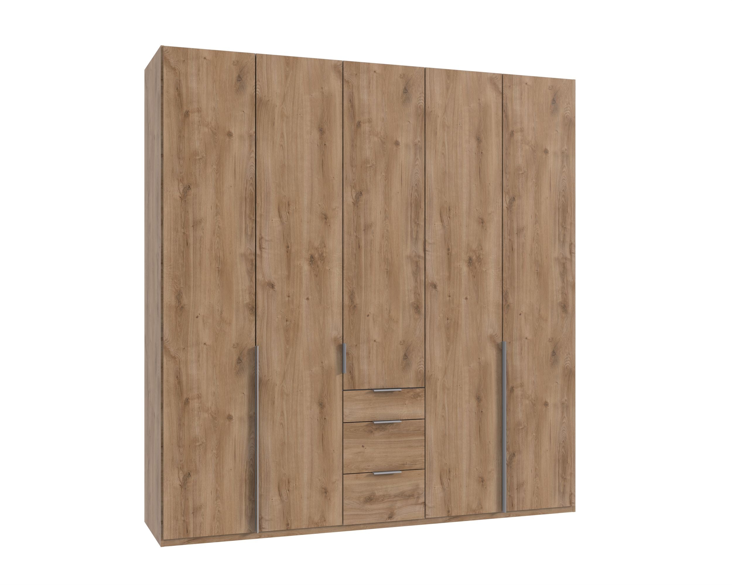 Wimex - Armoire New York A - P28419 - Planches de chêne - 225x236x58cm
