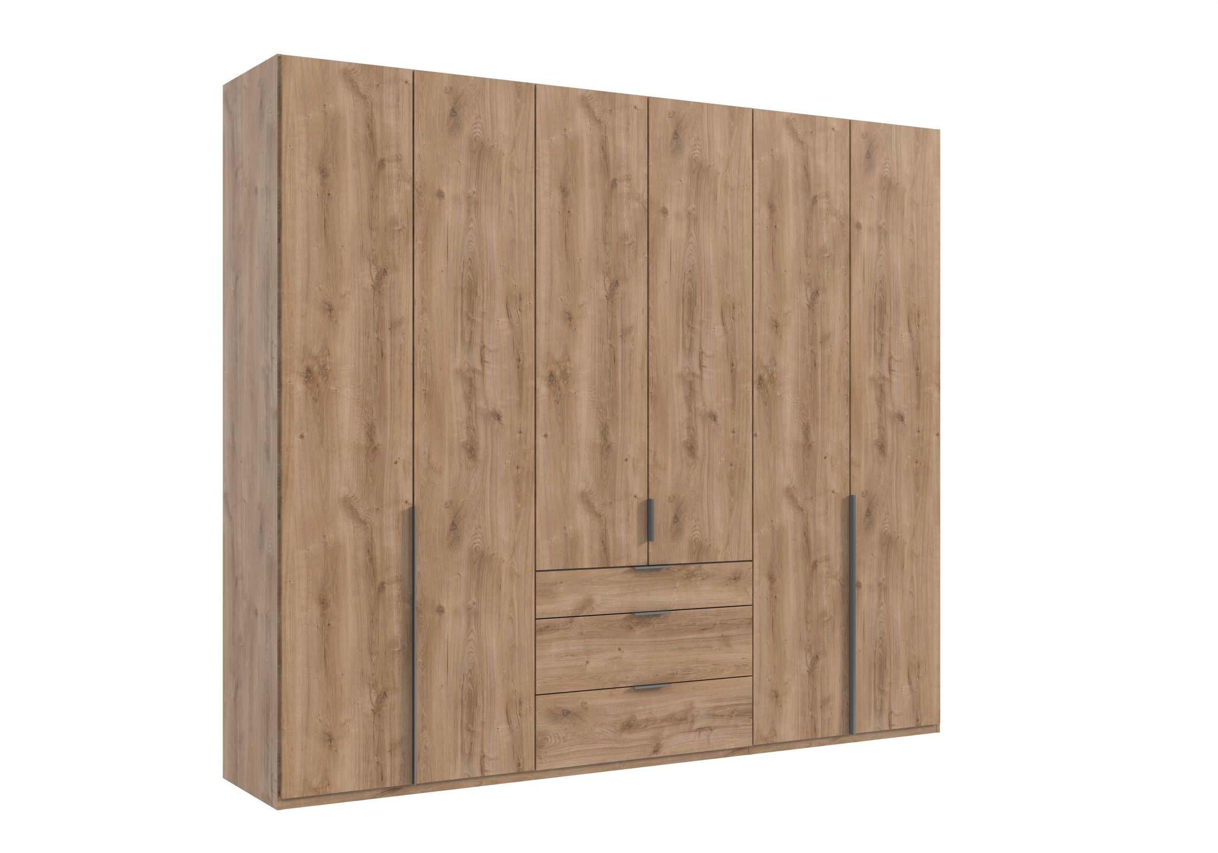 Wimex - Armoire New York A - P28512 - Planches de chêne - 270x208x58cm