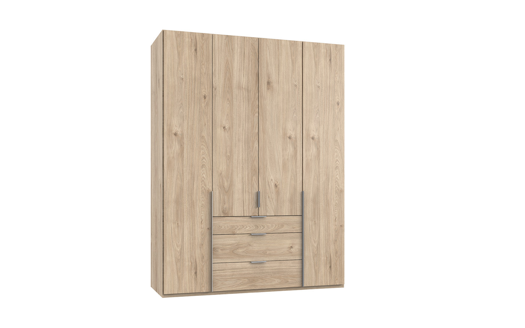 Wimex - Armoire New York A - P29418 - Chêne hickory - 180x236x58cm