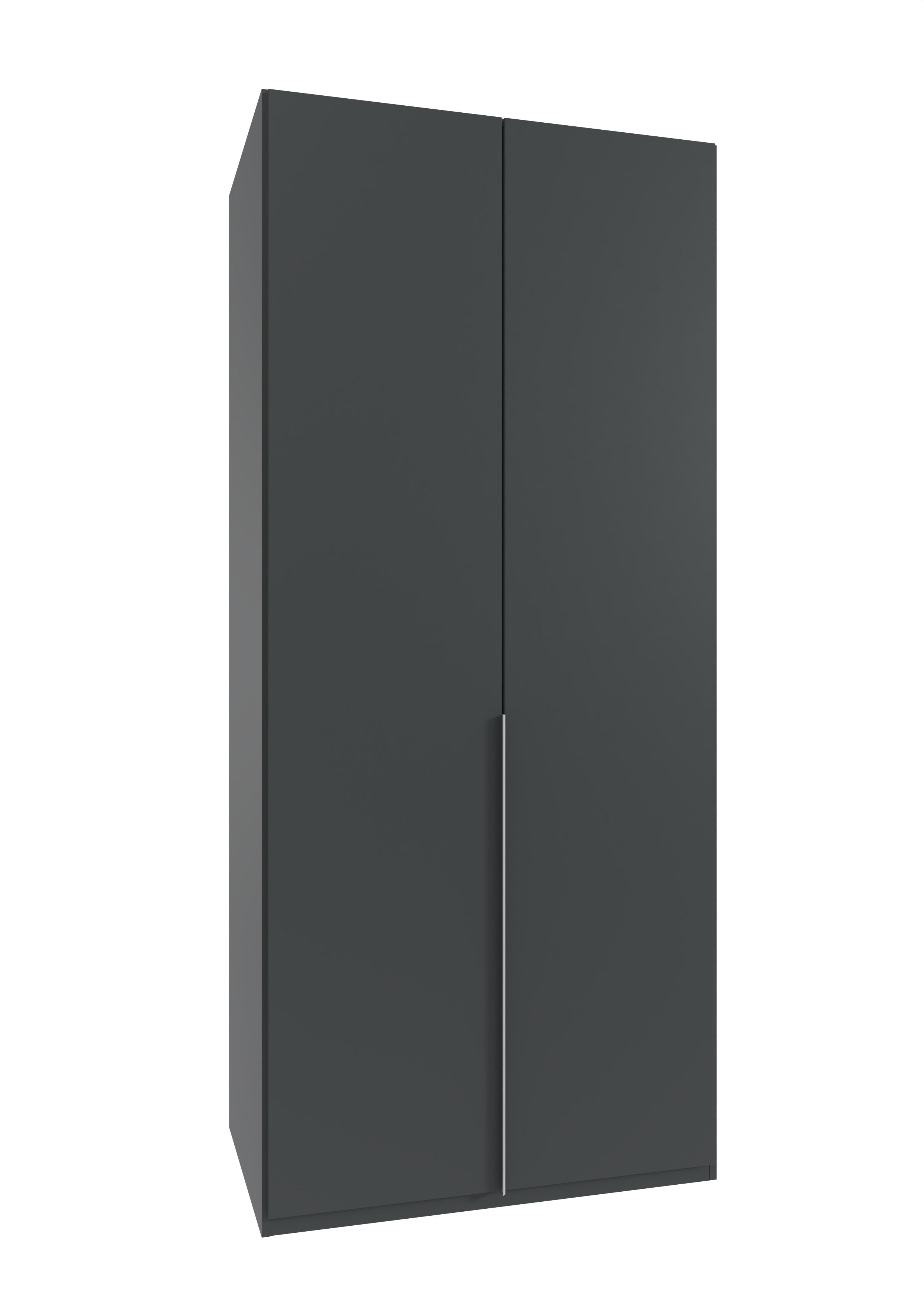 Wimex - Armoire New York A - P32378 - Graphite - 90x208x40cm