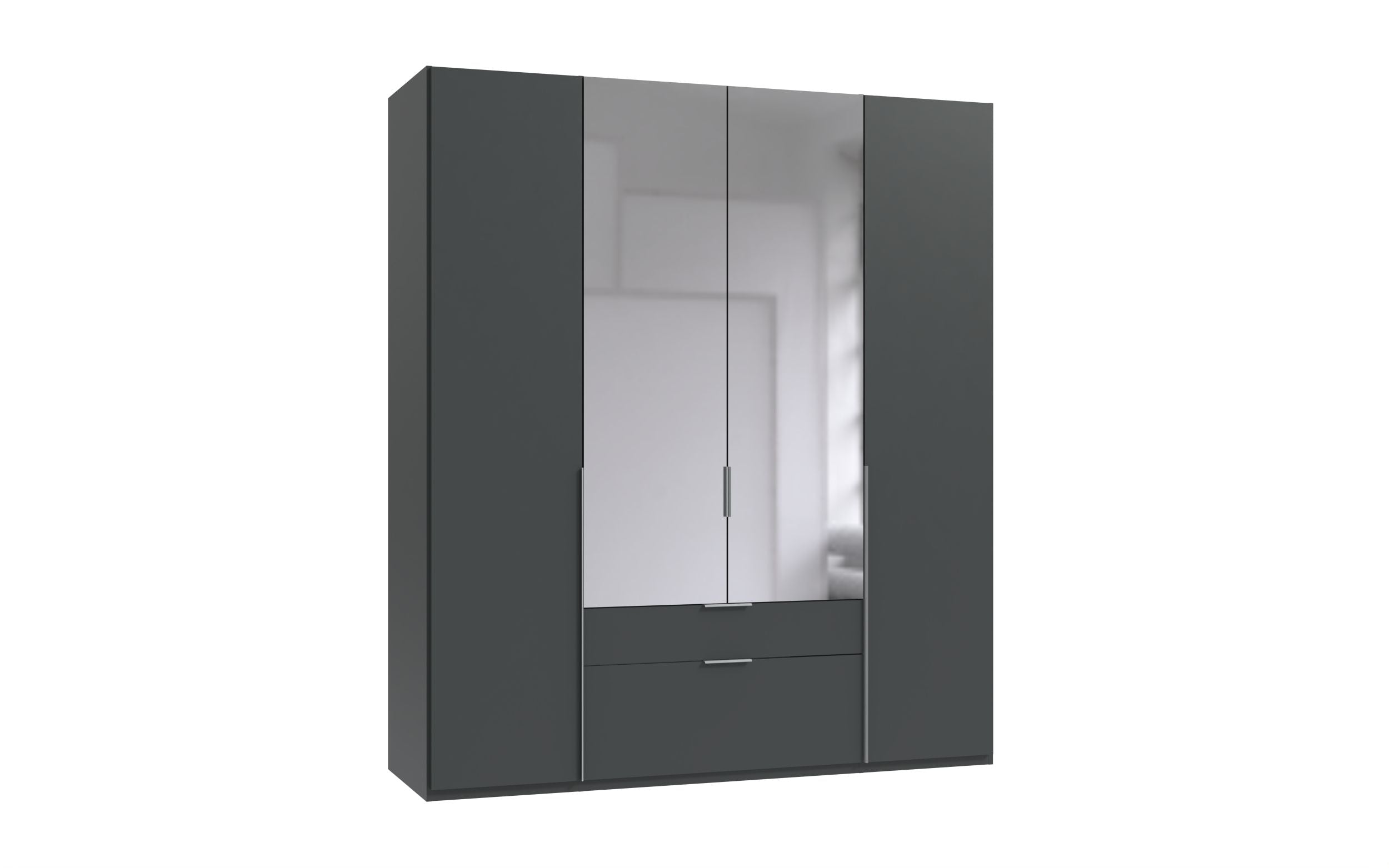 Wimex - Kleerkast New York A - P32413 - Grafiet - 180x236x58cm