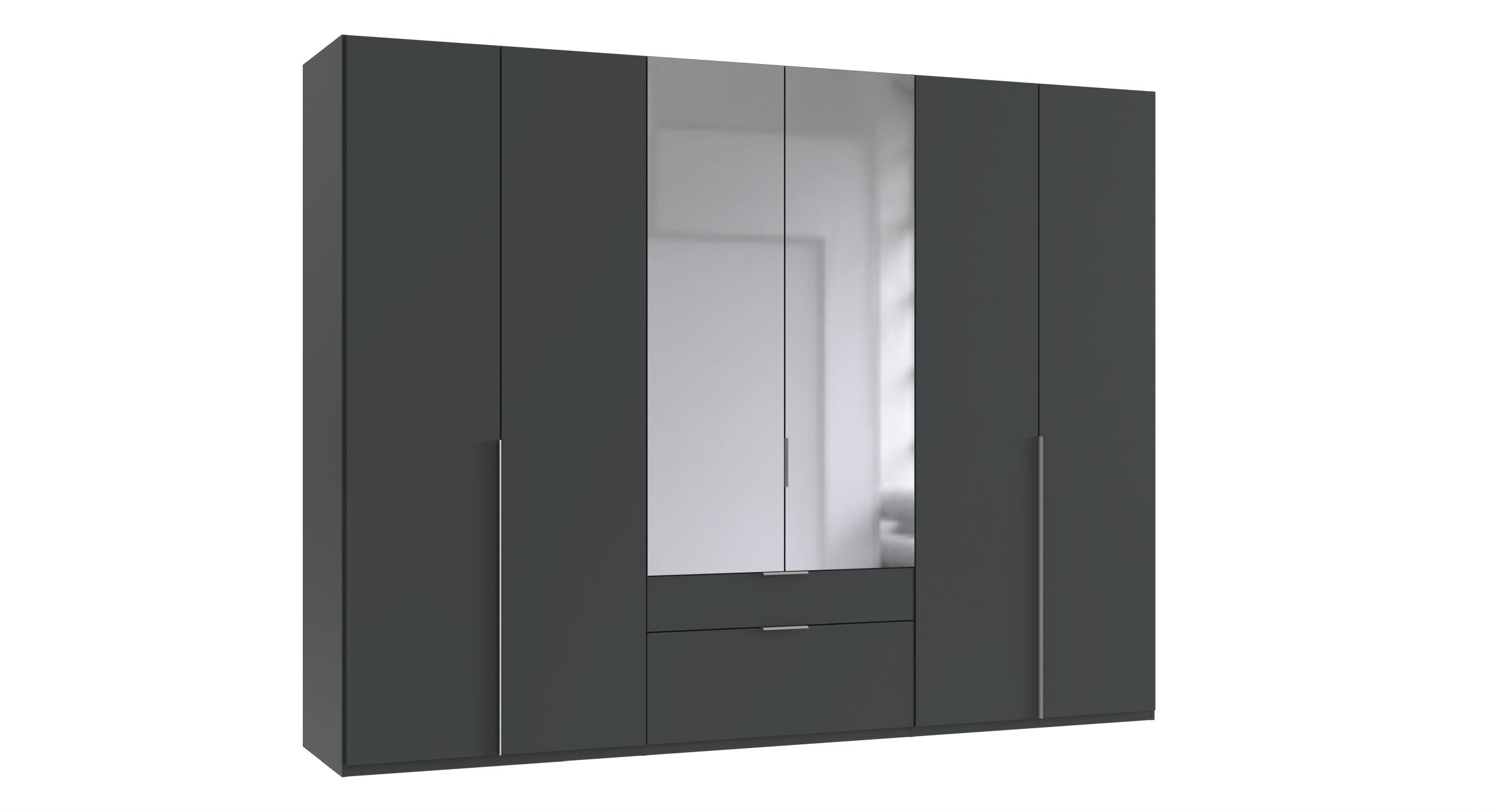 Wimex - Armoire New York A - P32508 - Graphite - 270x208x58cm
