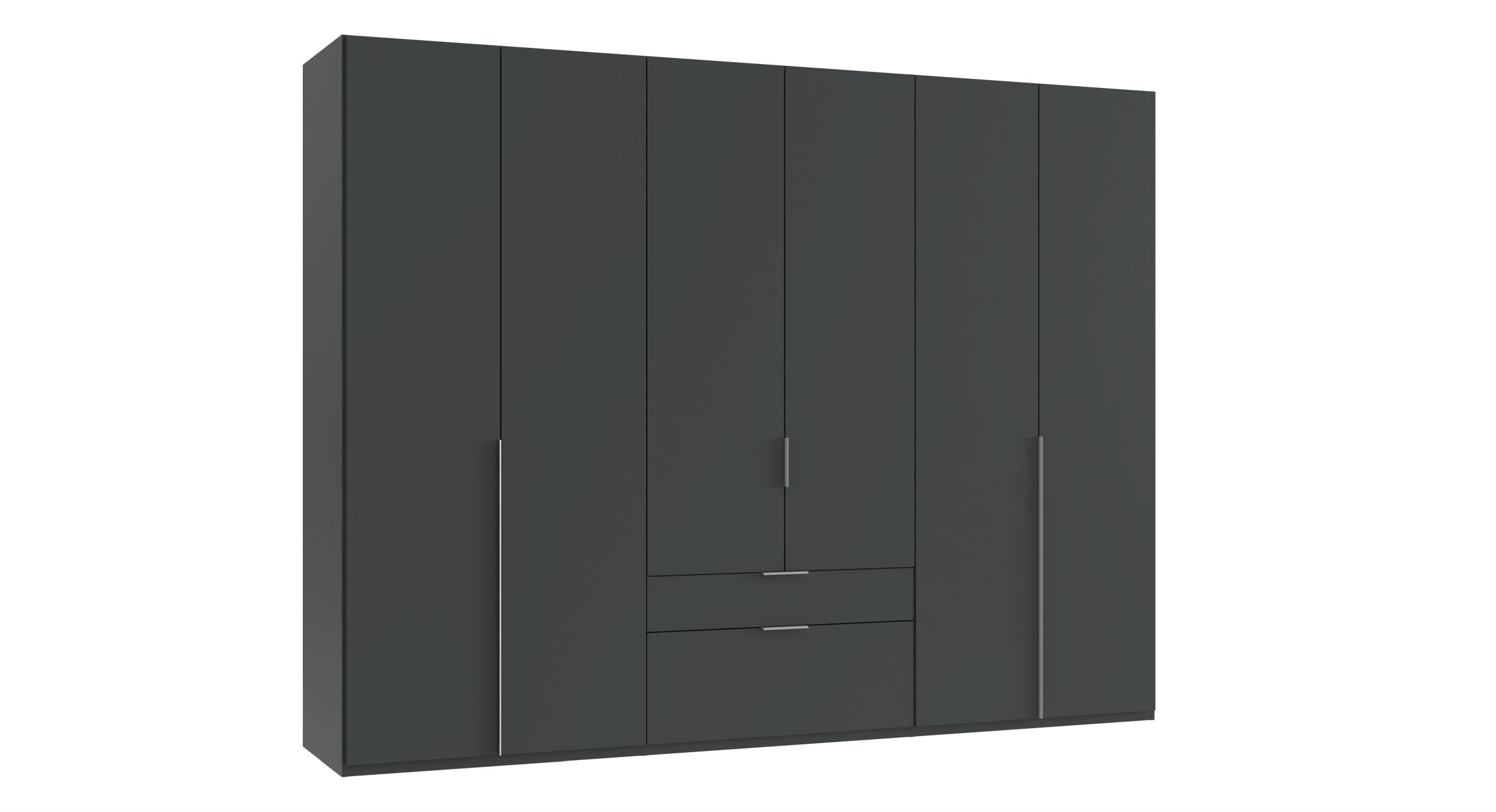Wimex - Kleerkast New York A - P32420 - Grafiet - 270x236x58cm