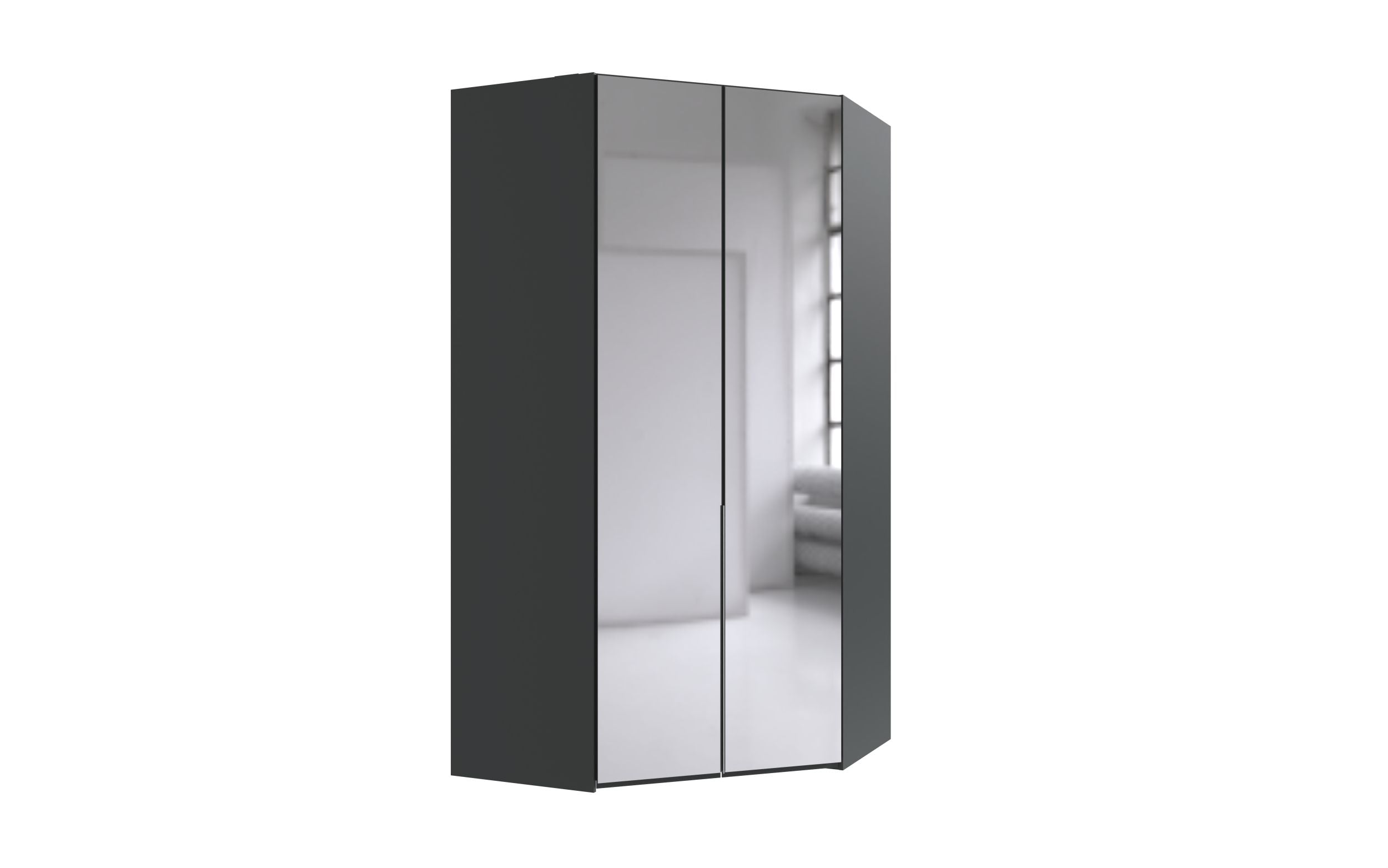 Wimex - Hoekkast New York A - P32603 - Grafiet - 91x236x58cm