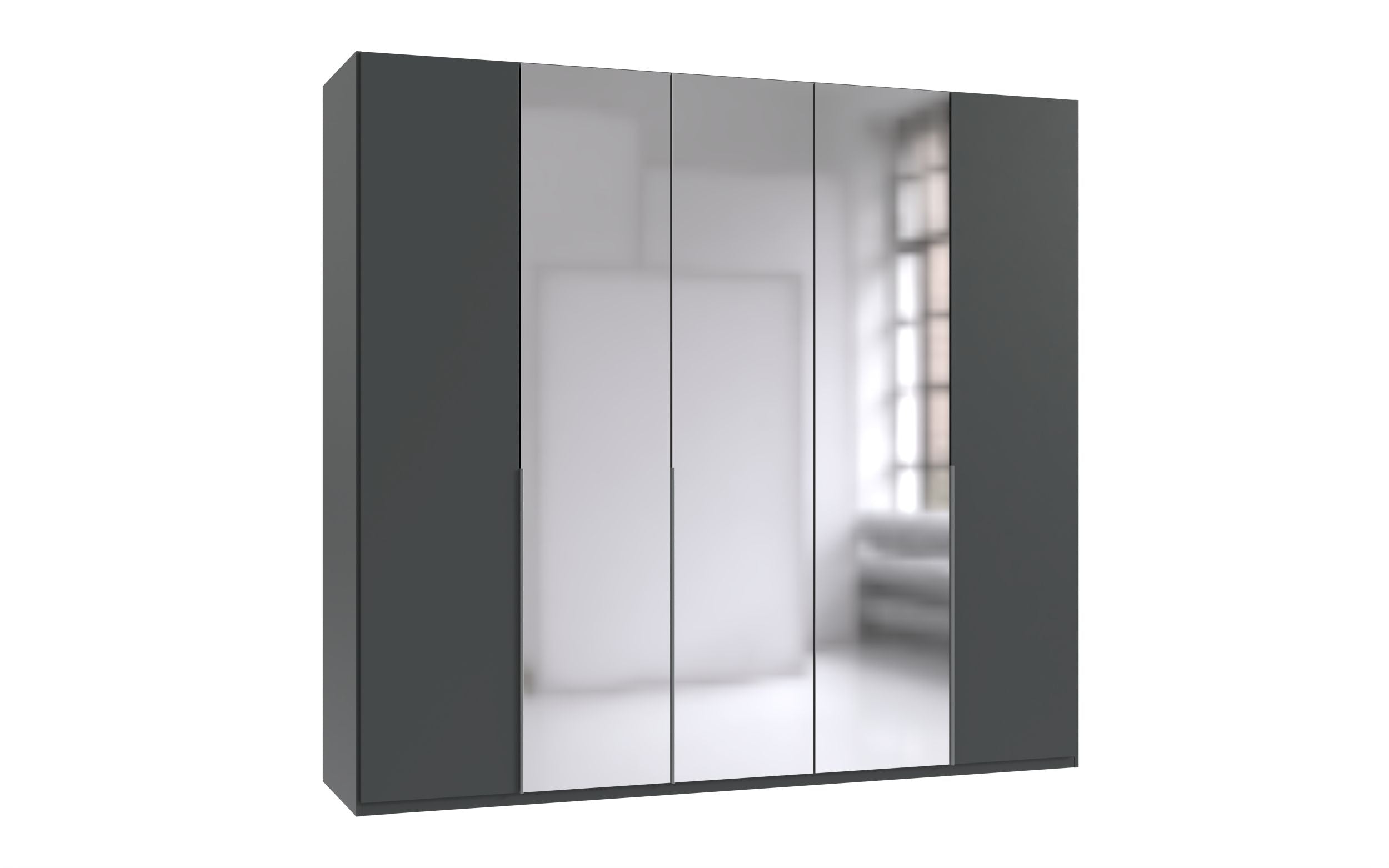 Wimex - Kleerkast New York A - P32566 - Grafiet - 225x208x58cm