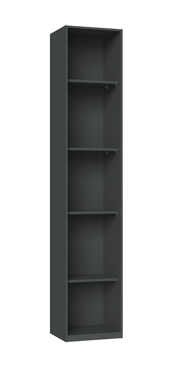 Wimex - Boekenrek New York A - P32836 - Grafiet - 46x208x58cm