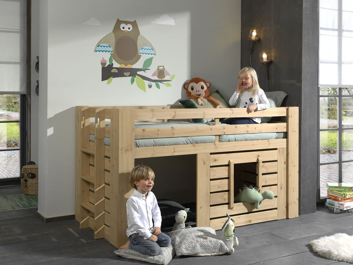 Vipack - Halfhoogslaper OLIVER - Eiken - 90x200 cm