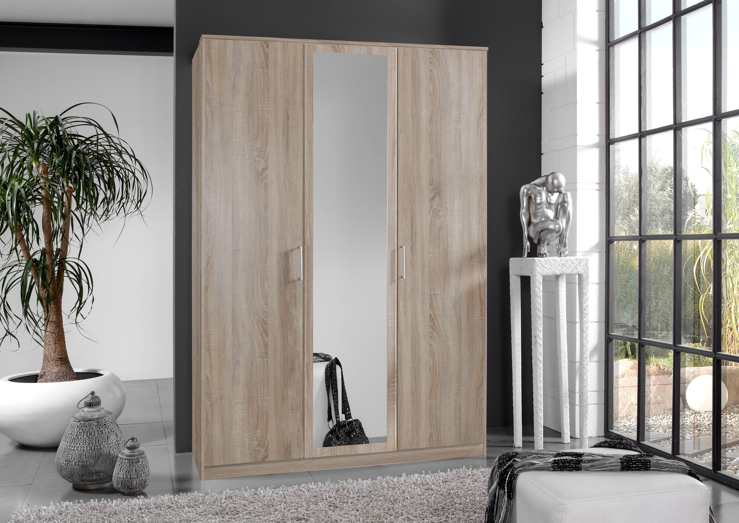 Wimex - Armoire Osaka - 112482 - Chêne brut - 135x199x58cm