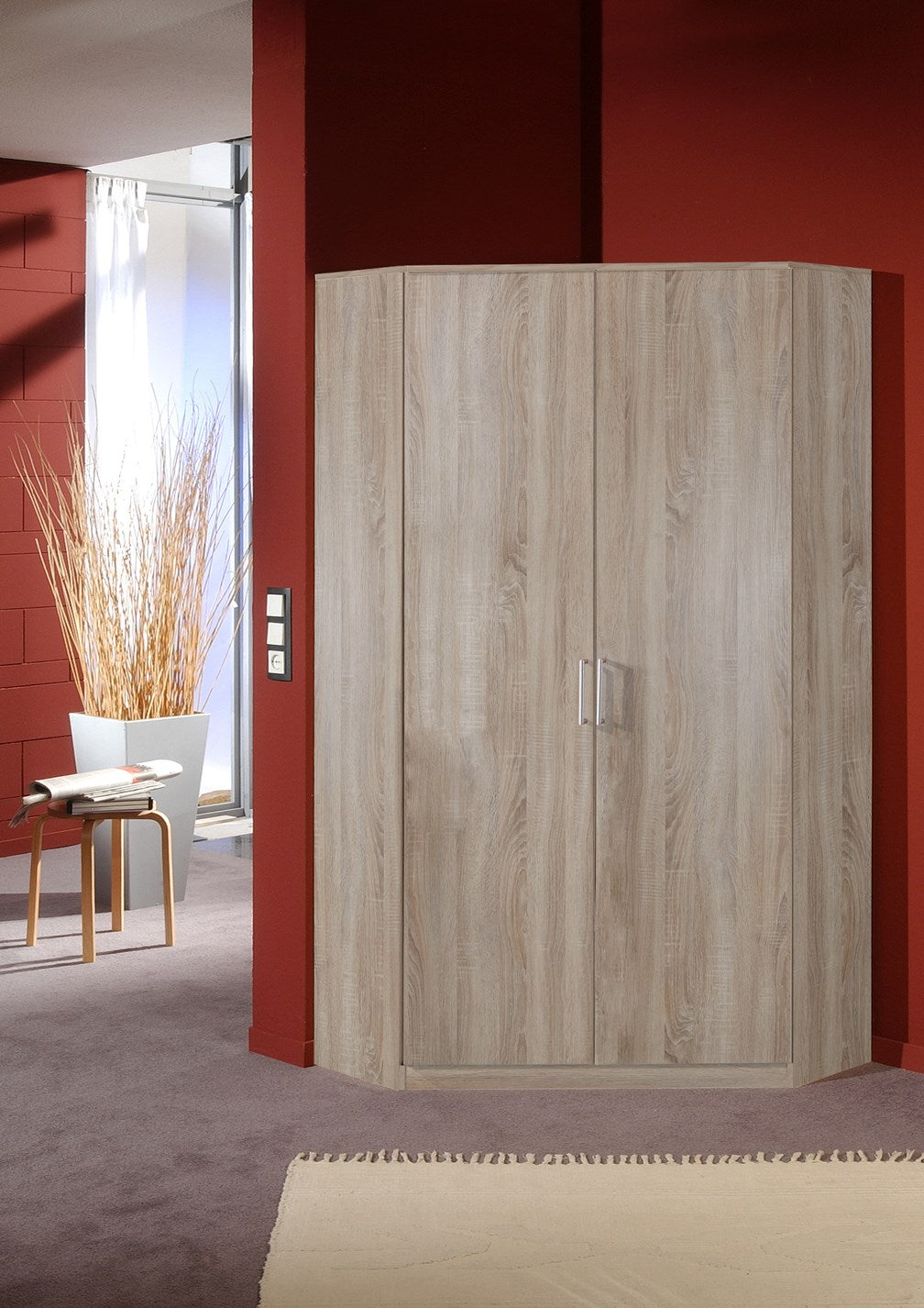 Wimex - Armoire Osaka - 112511 - Chêne brut - 95x199x95cm