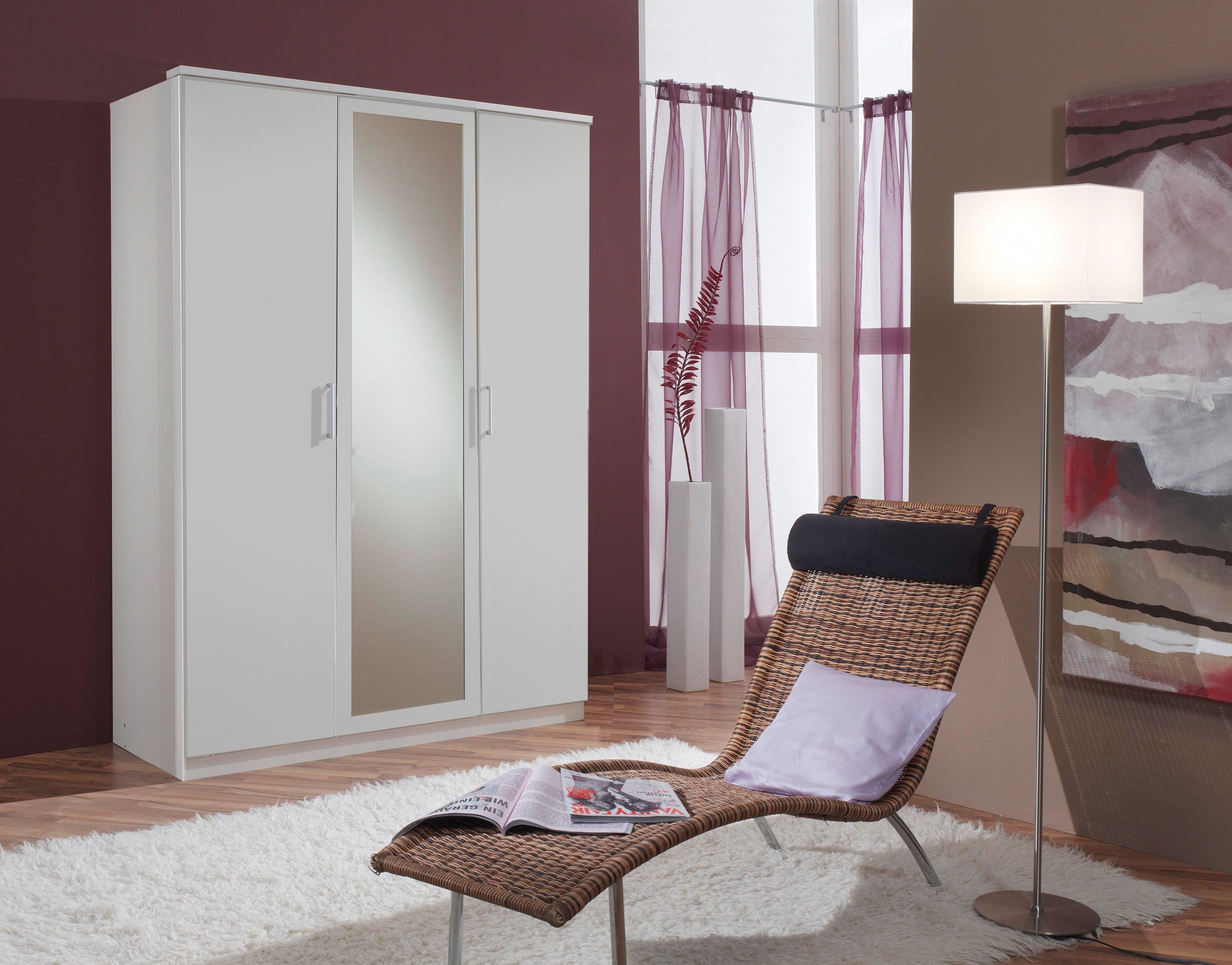Wimex - Armoire Osaka - 603482 - Blanc - 135x199x58cm