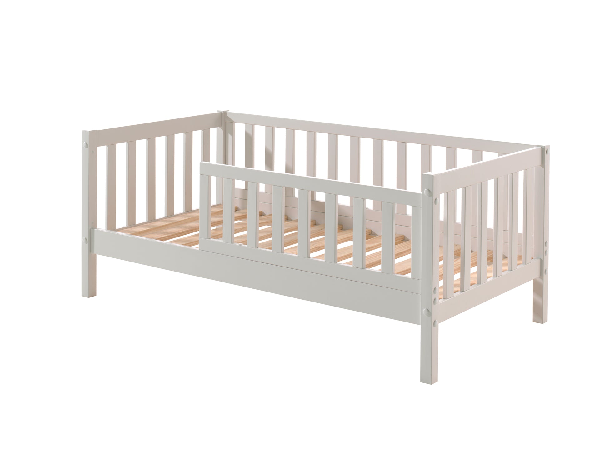 Vipack - Juniorbed Peuterbed - PBBE7014 - Wit - 1480x600x760cm