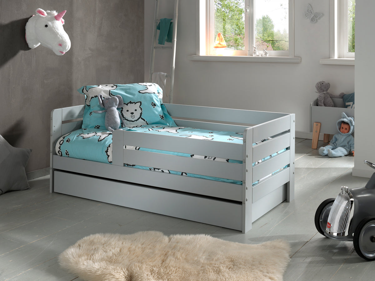 Vipack - Peuterbed TOD 71 - Met bedlade - Grijs - 70x140 cm