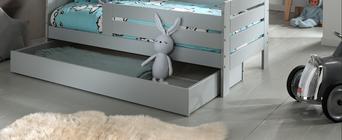 Bedlade voor peuterbed, grijs