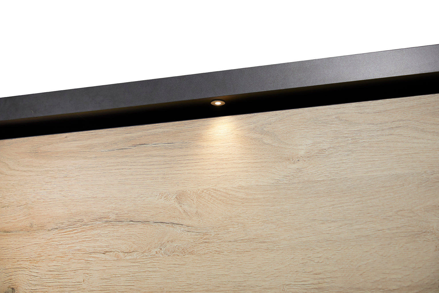 GBO - Armoire 2 portes coulissantes Phaedra - Chêne français/ Nox - 280x221x62cm