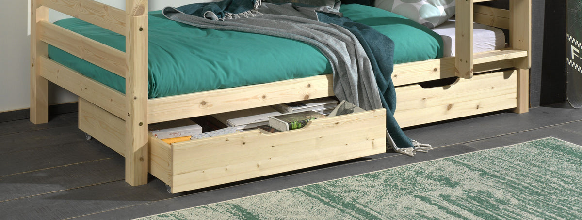 Vipack - Bedlades PINO - Set van 2 - Naturel - 20x88x97 cm
