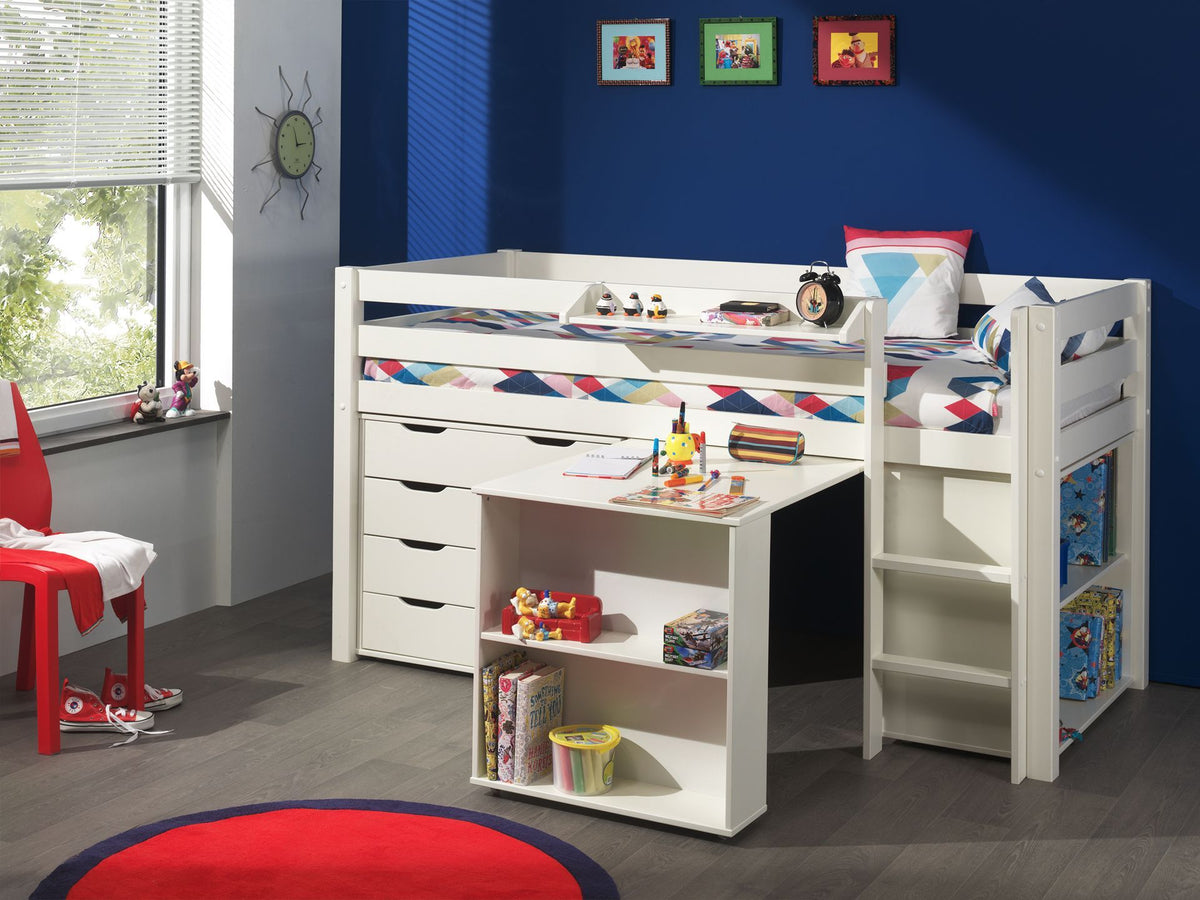 Vipack - Commode PINO - 4 lades - Wit - 86x43x72 cm