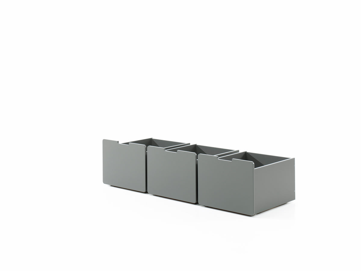 Vipack - Lit superposé Pino - Gris