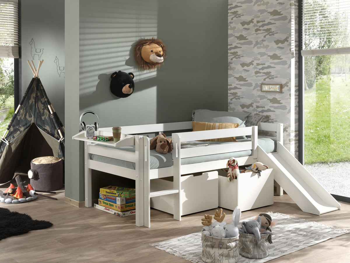 Vipack - Bedlade PINO - Set van 2, voor halfhoogslaper - Wit