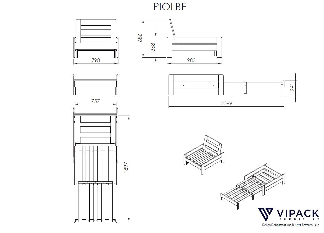 Deze PINO-combinatie bestaat uit een witte PINO mezzanine (90x200cm), een PINO kommode met 4 laden en een PINO zetelbed