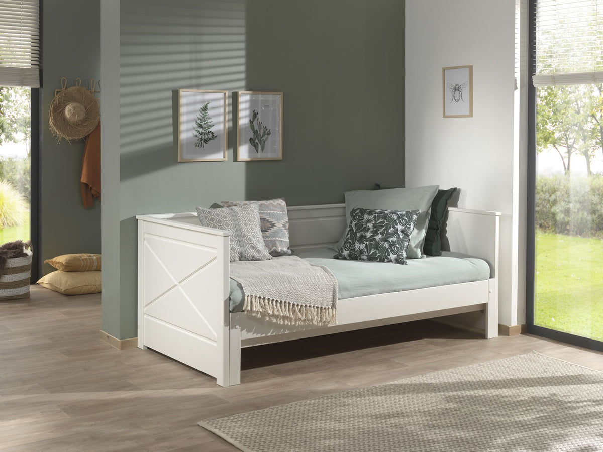 Vipack - Lit cabine PINO - Blanc - 90x200 cm