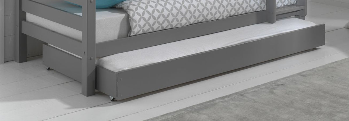 Vipack - Rolbed PINO - Grijs - 90x195 cm