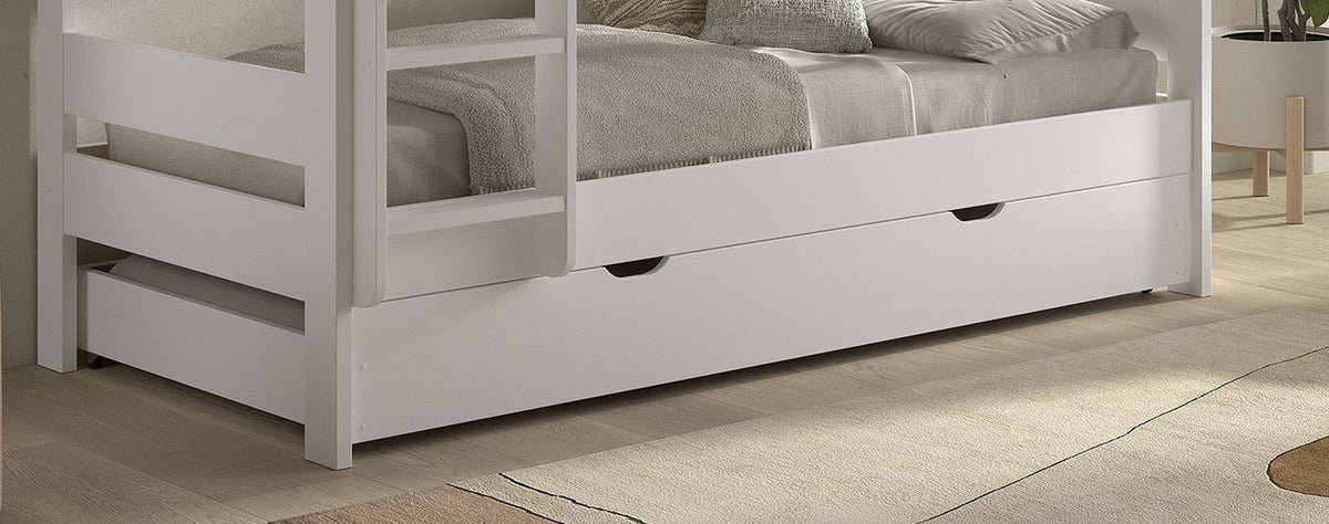 Vipack - Bedlade PINO - Wit - 90x190 cm