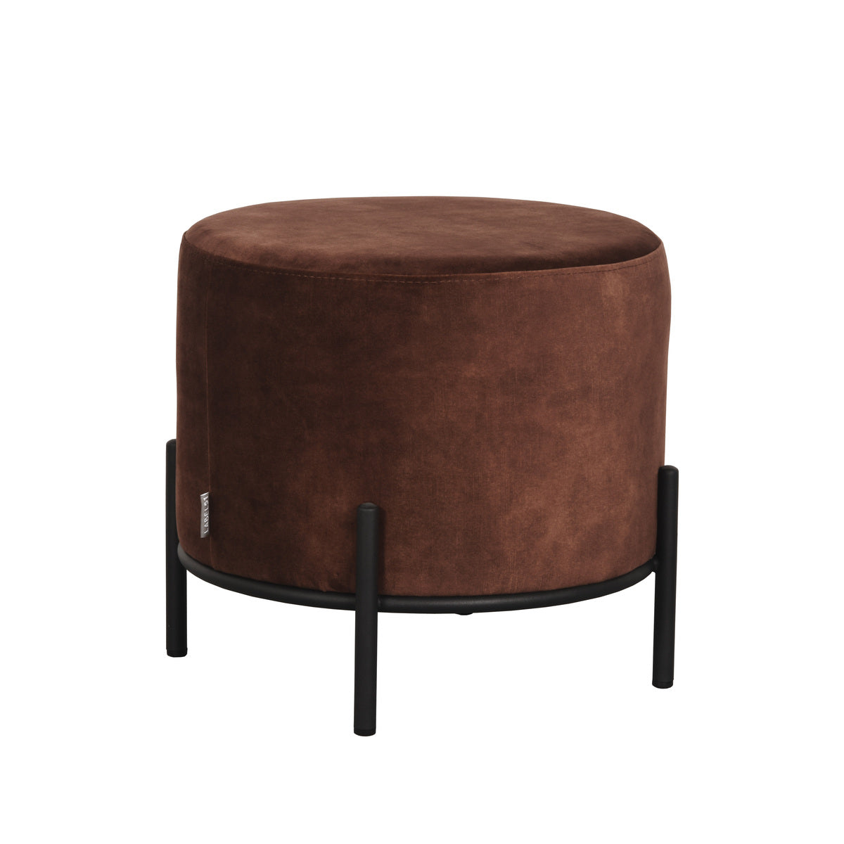 LABEL51 Poef Troy - Rust - Velours - L