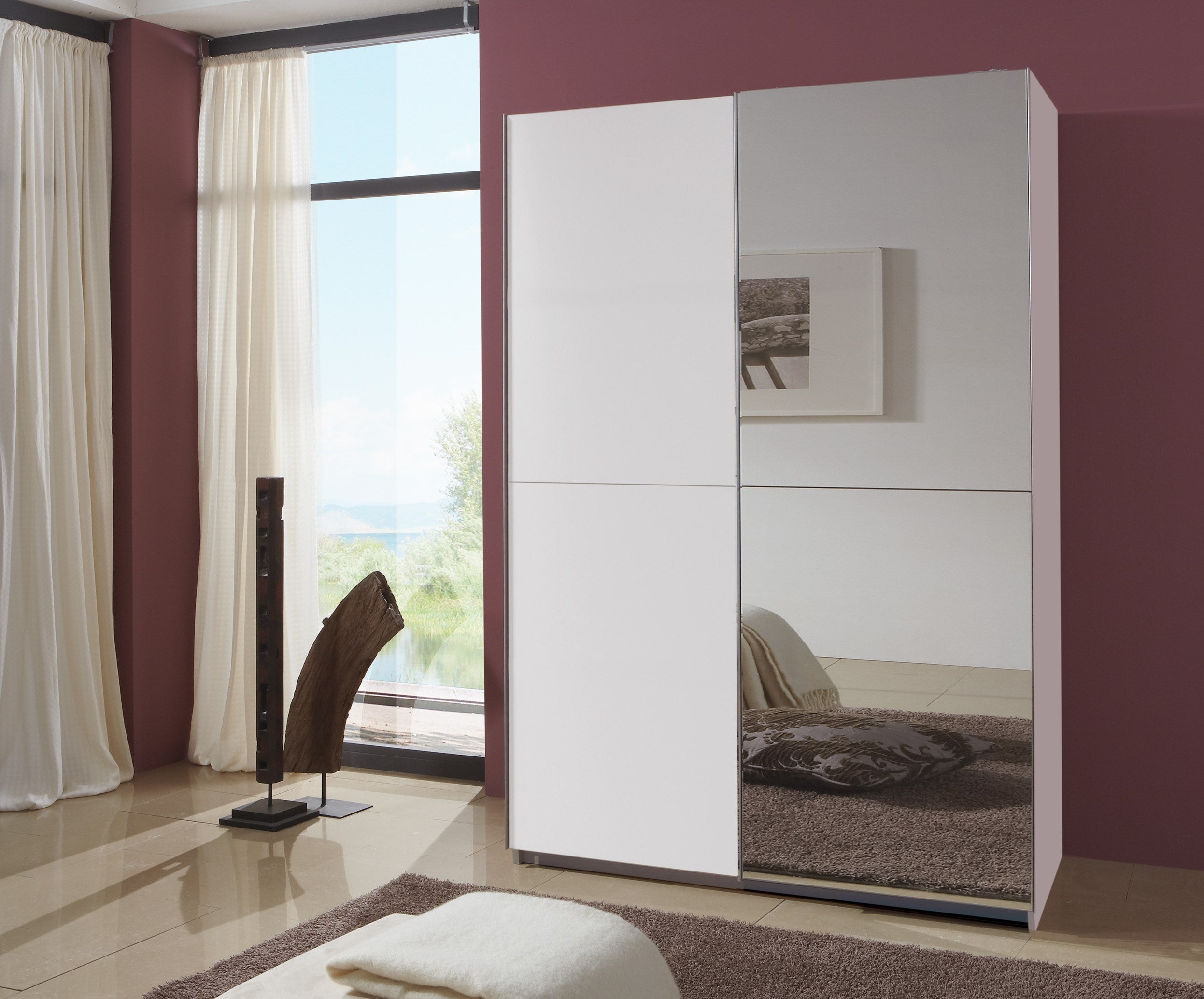 Wimex - Kleerkast Queen - 034770 - Wit - 135x198x65cm