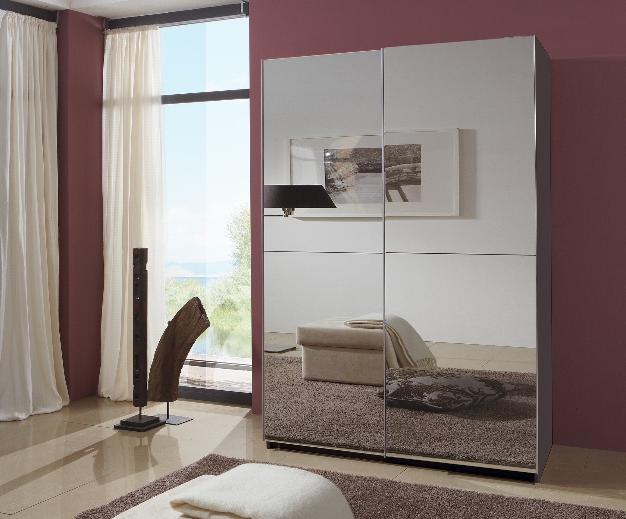 Wimex - Kleerkast Queen - 117773 - Grafiet - 135x198x65cm